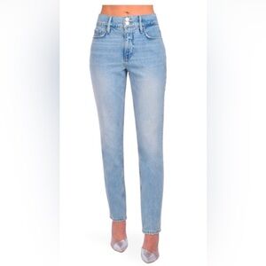 Frame le sylvie high rise straight fit. Bilson. 100% cotton. Light blue. 27. NWT